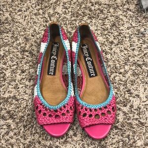 Juicy Couture Open Toe Flats